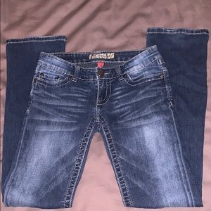 Buckle Straight legs.